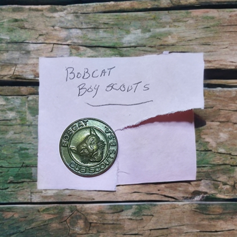 Vintage Bobcat Cub Scouts Brass Pin 🐻✨ #Pin #Bobcat #Scouts #Vintage